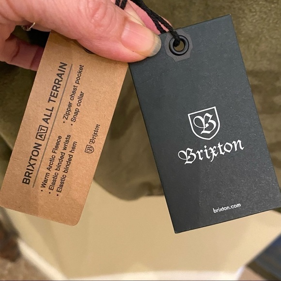 NWT~BRIXTON Olive All Terrain Higgins Pullover Sweater Size Small - Picture 8 of 13